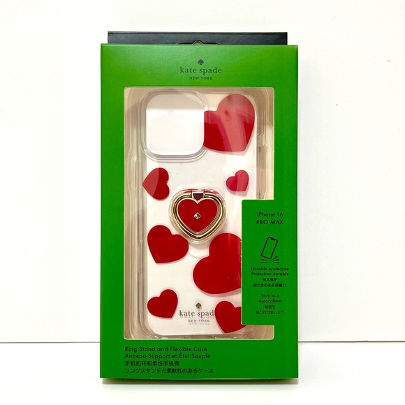 KATE SPADE Love Shack stability ring and case for Apple IPhone 16 Pro Max❤️❤️ - Picture 2 of 3